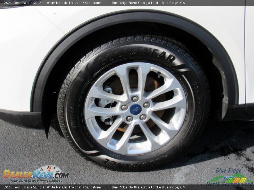 2020 Ford Escape SE Star White Metallic Tri-Coat / Sandstone Photo #9