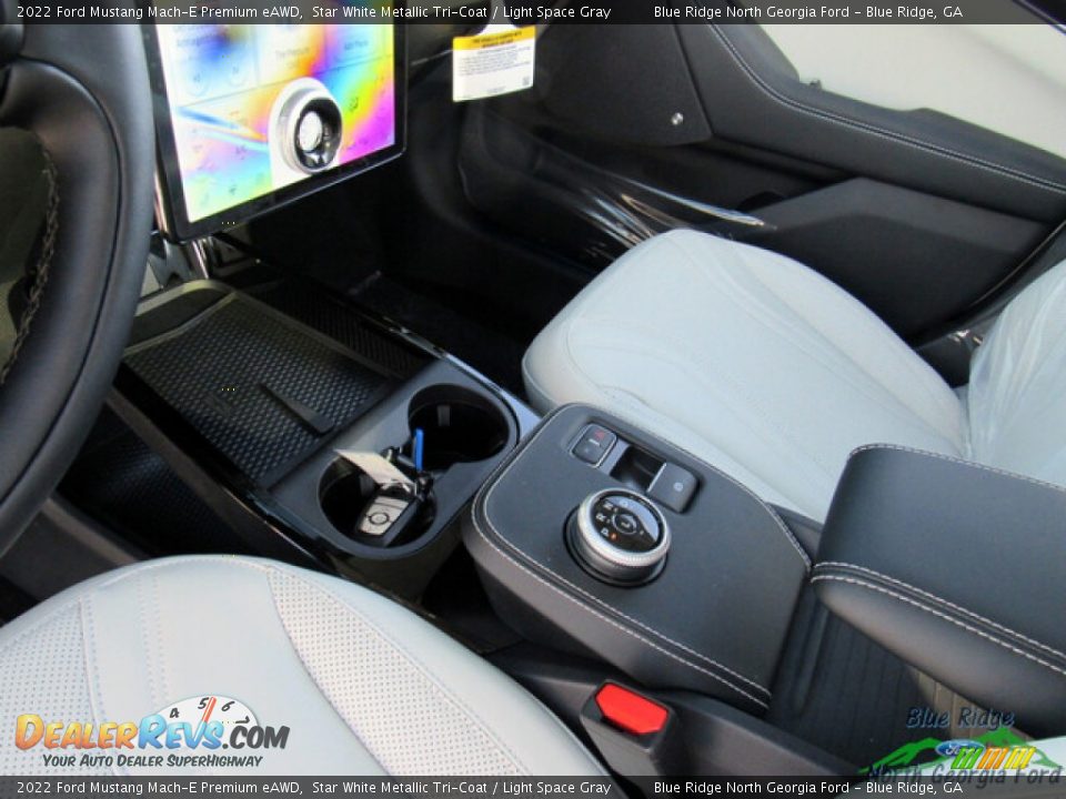 2022 Ford Mustang Mach-E Premium eAWD Star White Metallic Tri-Coat / Light Space Gray Photo #22