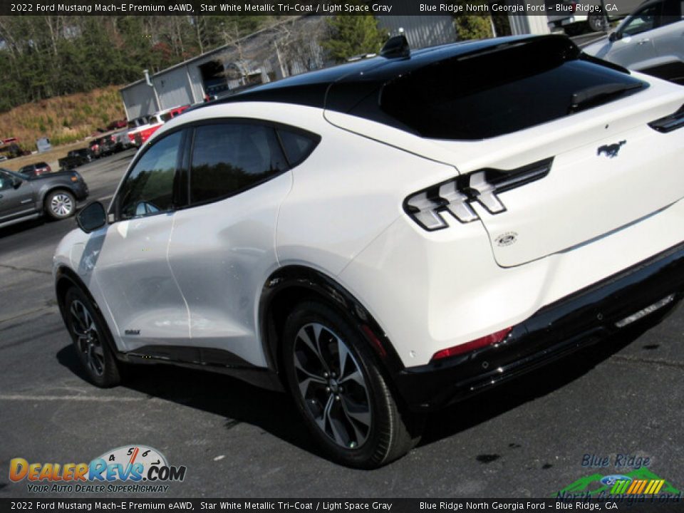 2022 Ford Mustang Mach-E Premium eAWD Star White Metallic Tri-Coat / Light Space Gray Photo #26