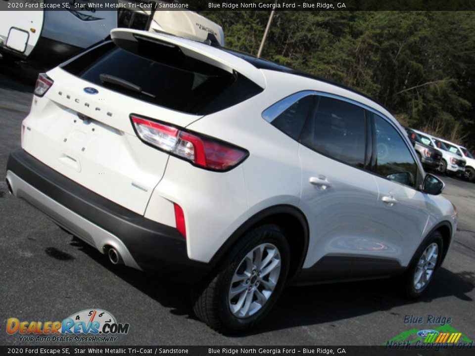 2020 Ford Escape SE Star White Metallic Tri-Coat / Sandstone Photo #29