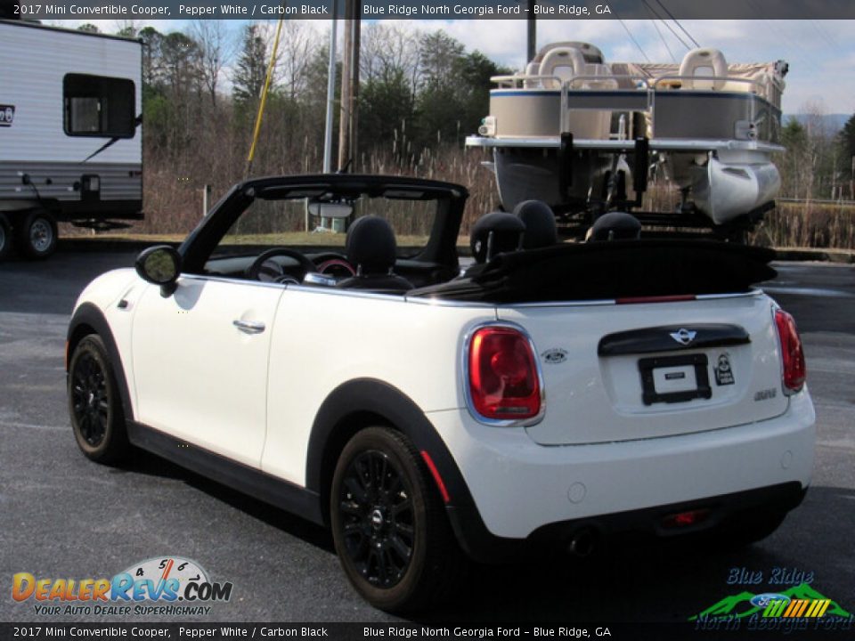 2017 Mini Convertible Cooper Pepper White / Carbon Black Photo #3