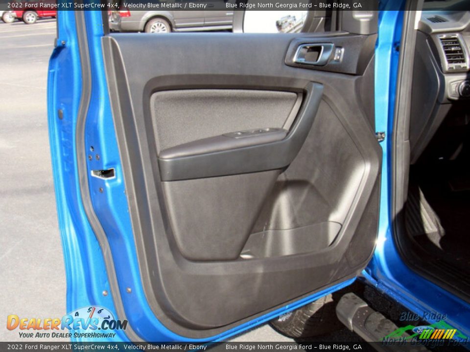 2022 Ford Ranger XLT SuperCrew 4x4 Velocity Blue Metallic / Ebony Photo #9