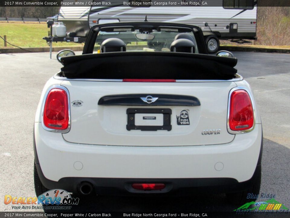 2017 Mini Convertible Cooper Pepper White / Carbon Black Photo #4