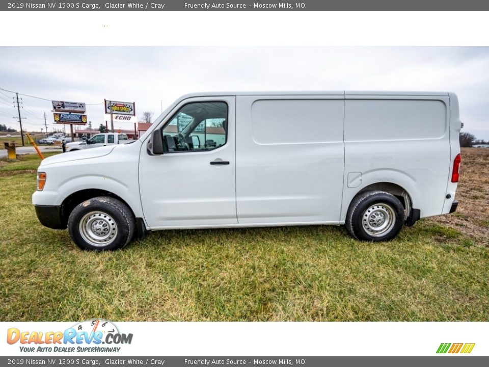 2019 Nissan NV 1500 S Cargo Glacier White / Gray Photo #7