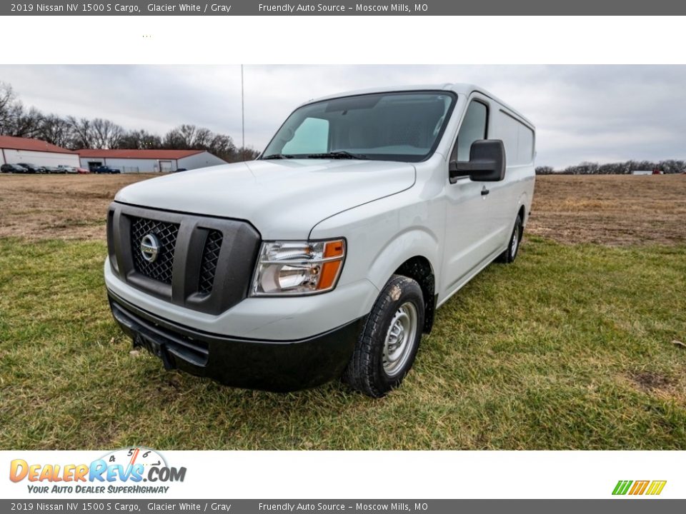 2019 Nissan NV 1500 S Cargo Glacier White / Gray Photo #8