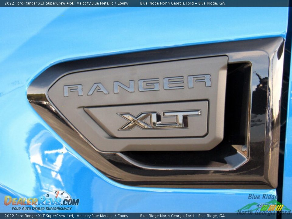 2022 Ford Ranger XLT SuperCrew 4x4 Velocity Blue Metallic / Ebony Photo #27
