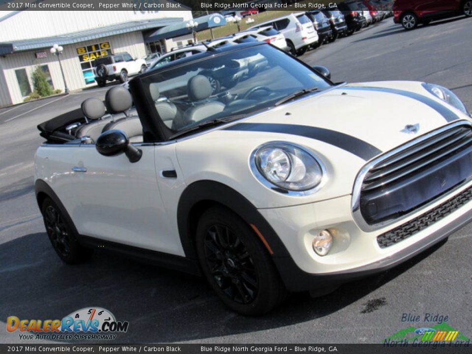 2017 Mini Convertible Cooper Pepper White / Carbon Black Photo #23