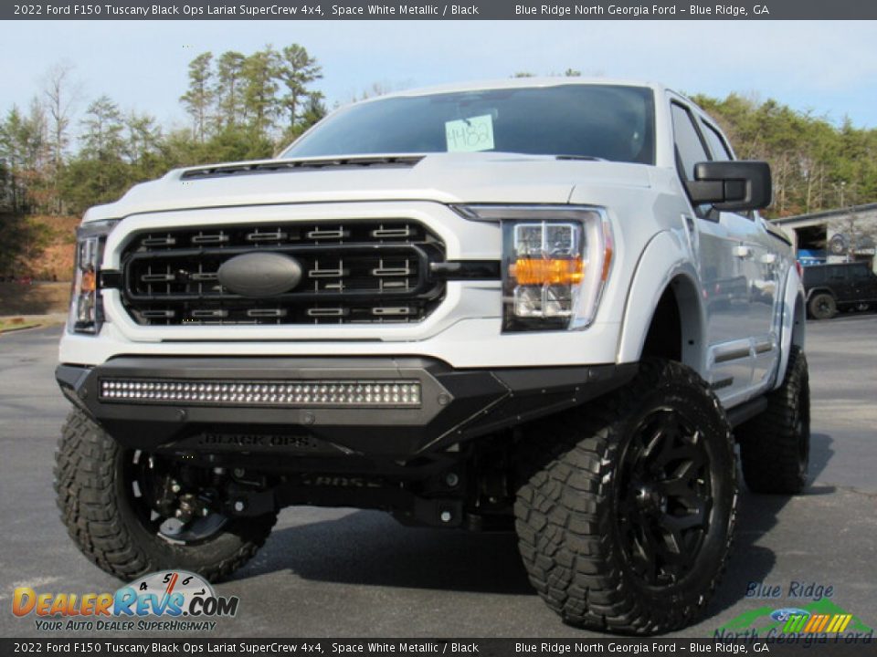 2022 Ford F150 Tuscany Black Ops Lariat SuperCrew 4x4 Space White Metallic / Black Photo #1