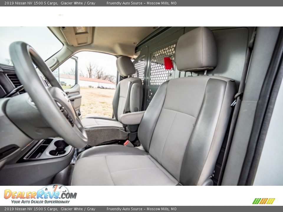 2019 Nissan NV 1500 S Cargo Glacier White / Gray Photo #17