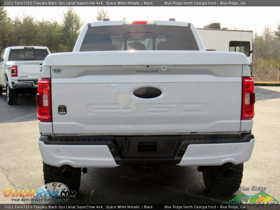 2022 Ford F150 Tuscany Black Ops Lariat SuperCrew 4x4 Space White Metallic / Black Photo #4