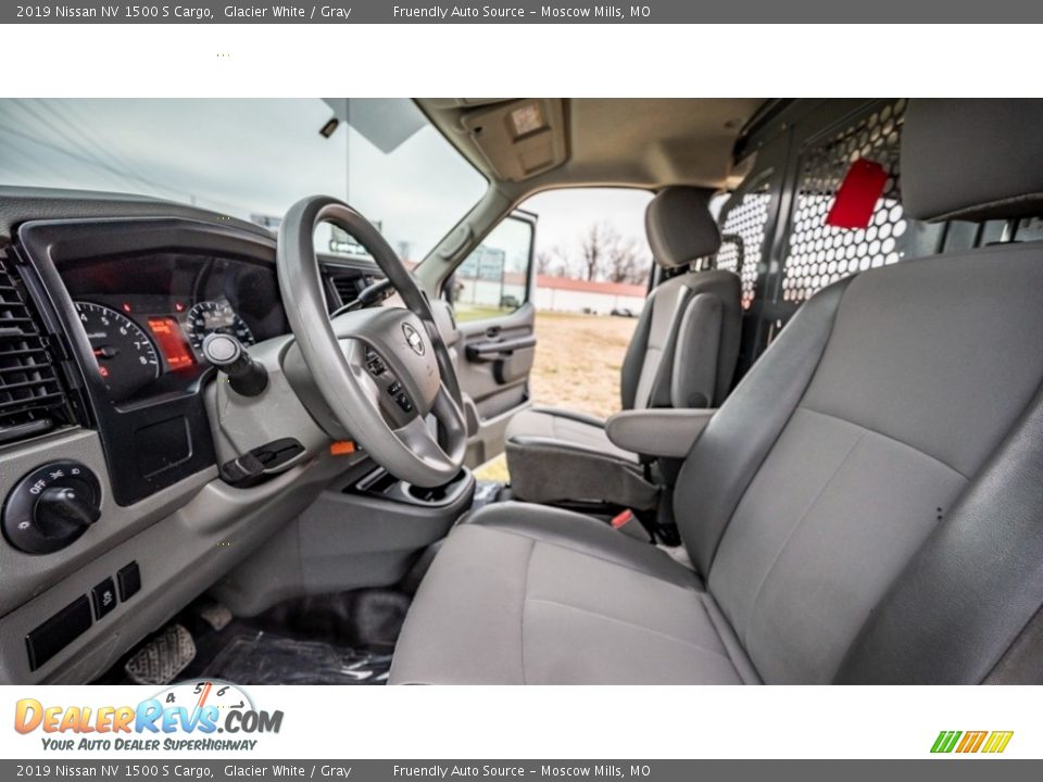 2019 Nissan NV 1500 S Cargo Glacier White / Gray Photo #18