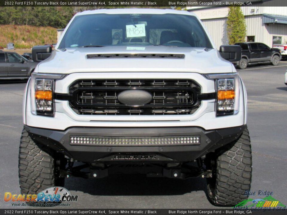 2022 Ford F150 Tuscany Black Ops Lariat SuperCrew 4x4 Space White Metallic / Black Photo #8