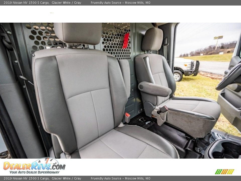 2019 Nissan NV 1500 S Cargo Glacier White / Gray Photo #26