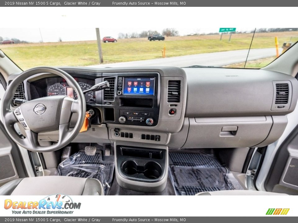 2019 Nissan NV 1500 S Cargo Glacier White / Gray Photo #27