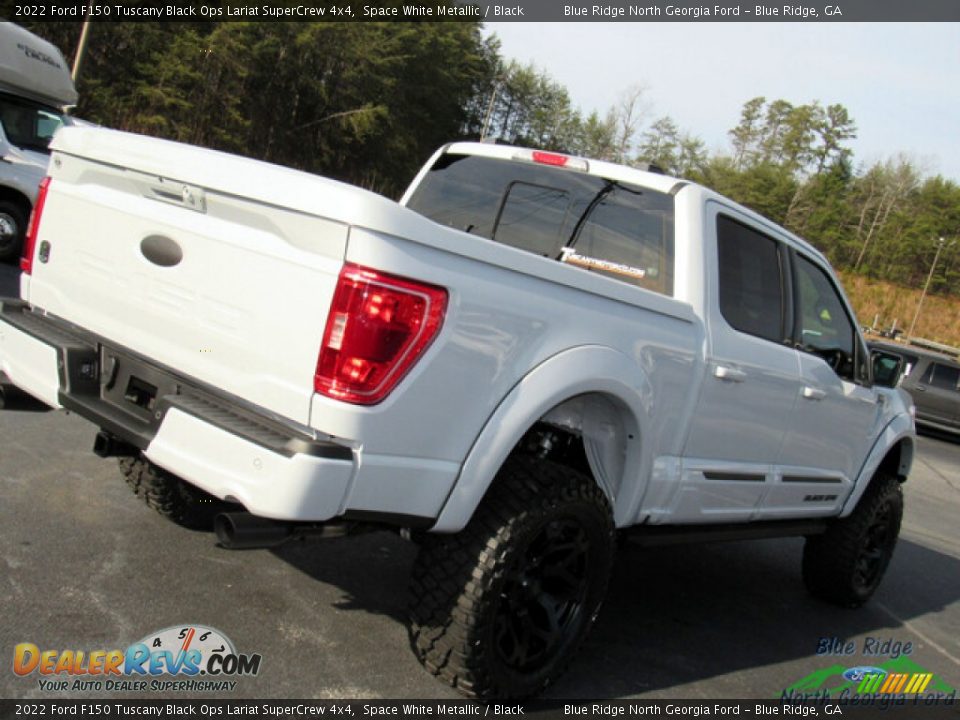 2022 Ford F150 Tuscany Black Ops Lariat SuperCrew 4x4 Space White Metallic / Black Photo #32