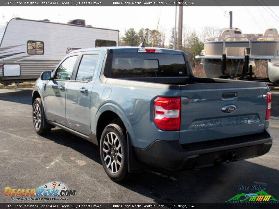 2022 Ford Maverick Lariat AWD Area 51 / Desert Brown Photo #3