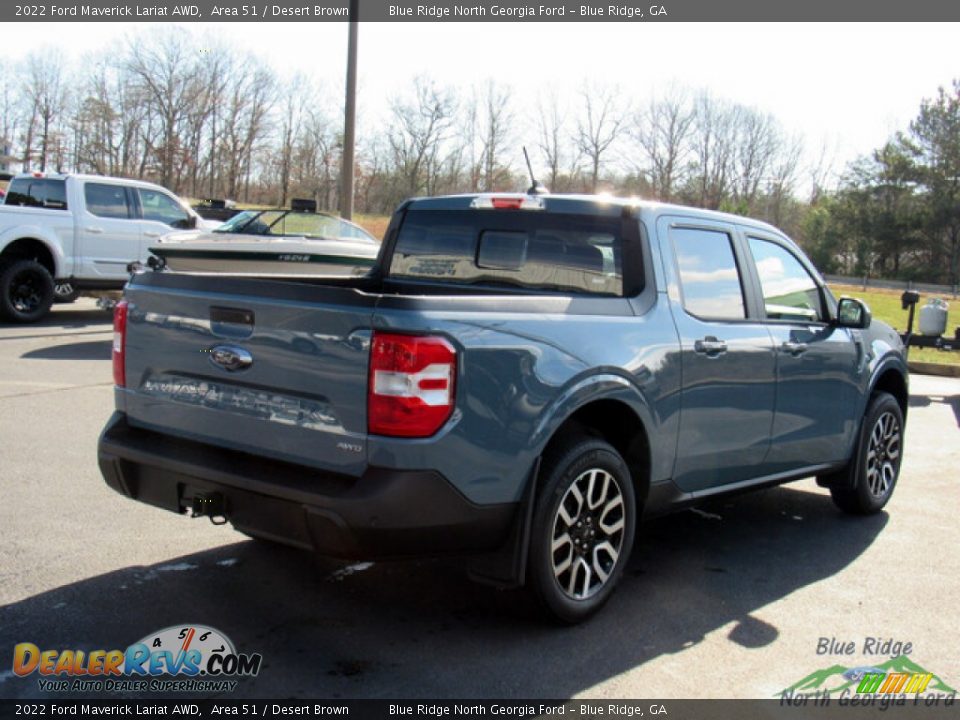 2022 Ford Maverick Lariat AWD Area 51 / Desert Brown Photo #5