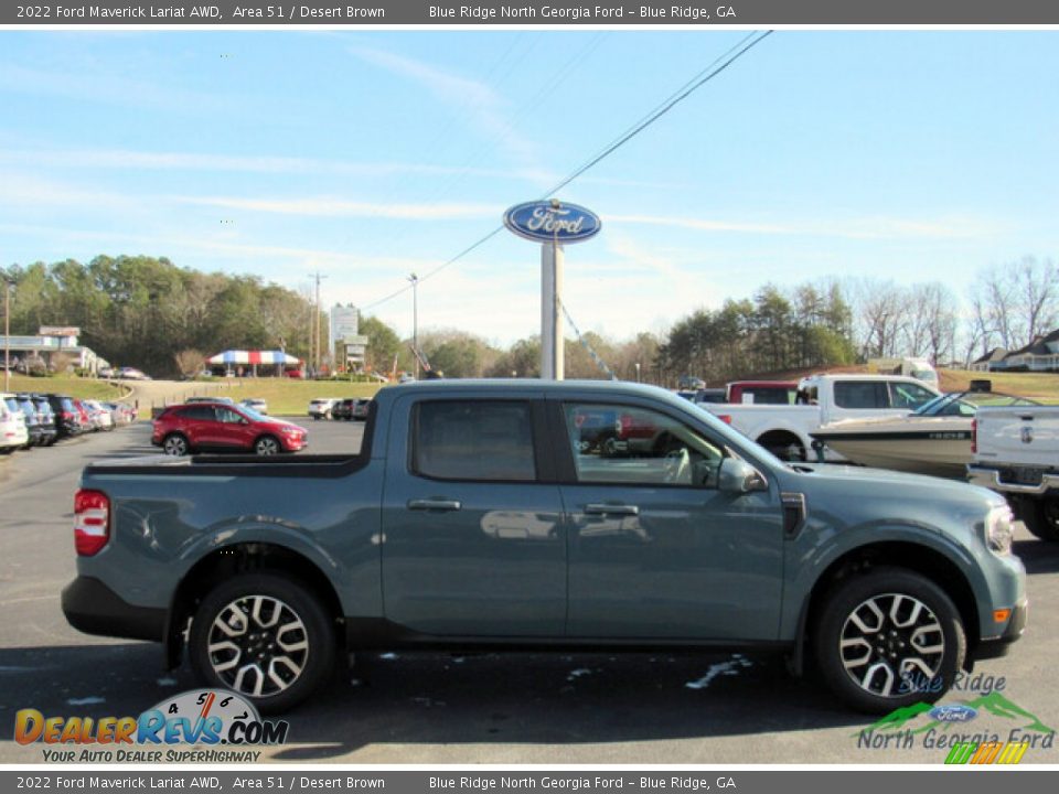 2022 Ford Maverick Lariat AWD Area 51 / Desert Brown Photo #6