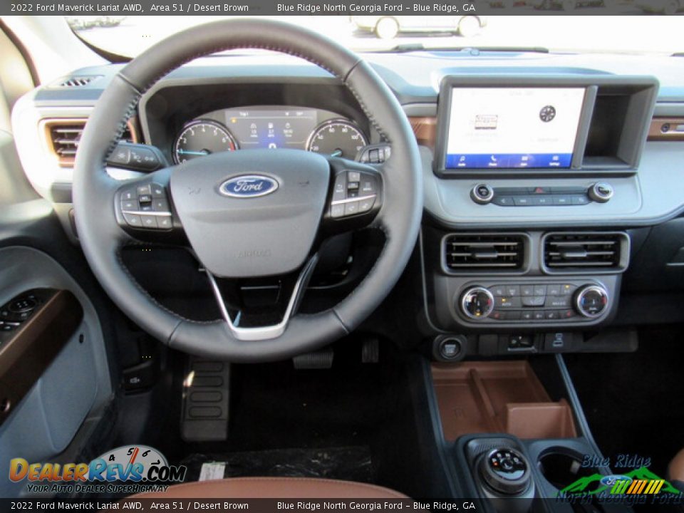 2022 Ford Maverick Lariat AWD Area 51 / Desert Brown Photo #15