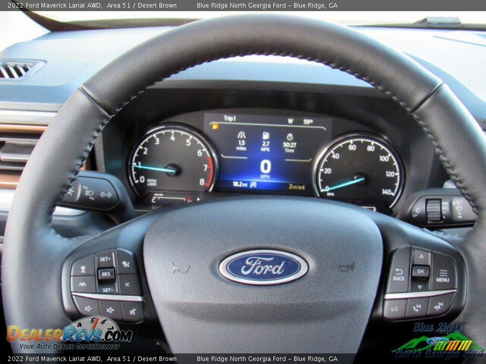 2022 Ford Maverick Lariat AWD Area 51 / Desert Brown Photo #18