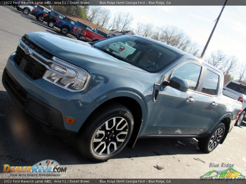 2022 Ford Maverick Lariat AWD Area 51 / Desert Brown Photo #24