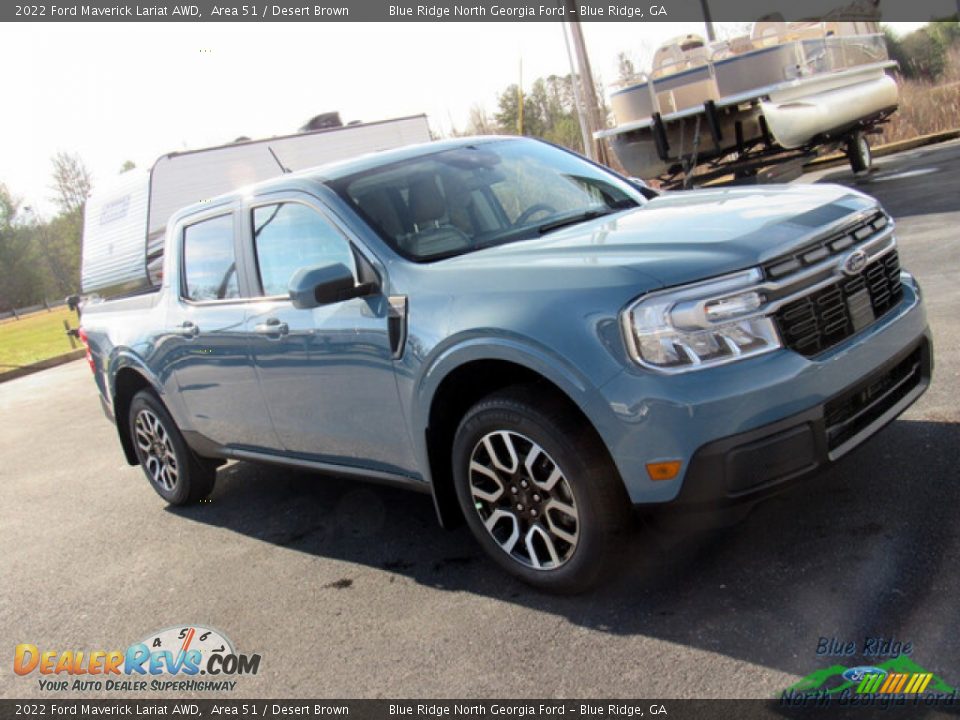 2022 Ford Maverick Lariat AWD Area 51 / Desert Brown Photo #25