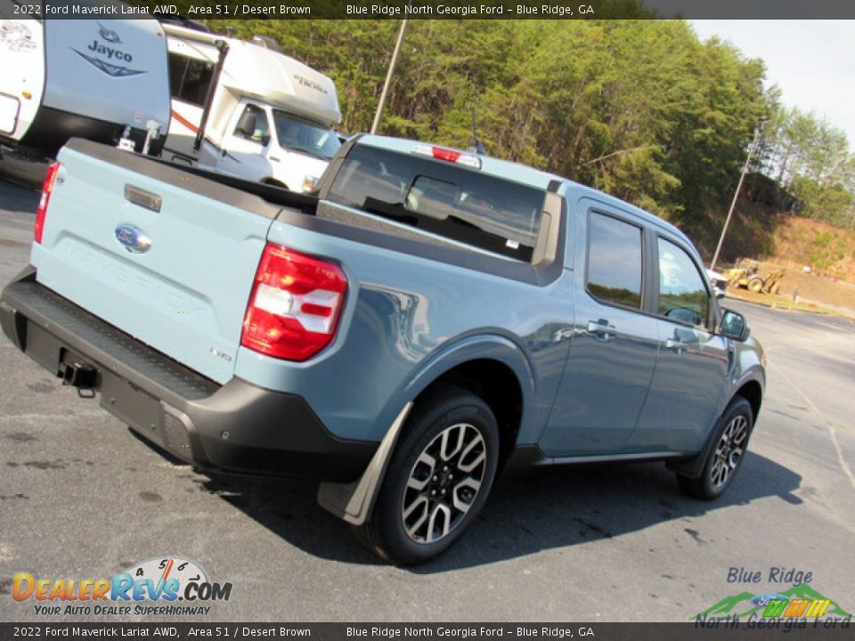 2022 Ford Maverick Lariat AWD Area 51 / Desert Brown Photo #26