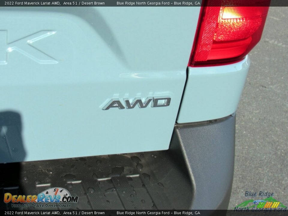 2022 Ford Maverick Lariat AWD Area 51 / Desert Brown Photo #28