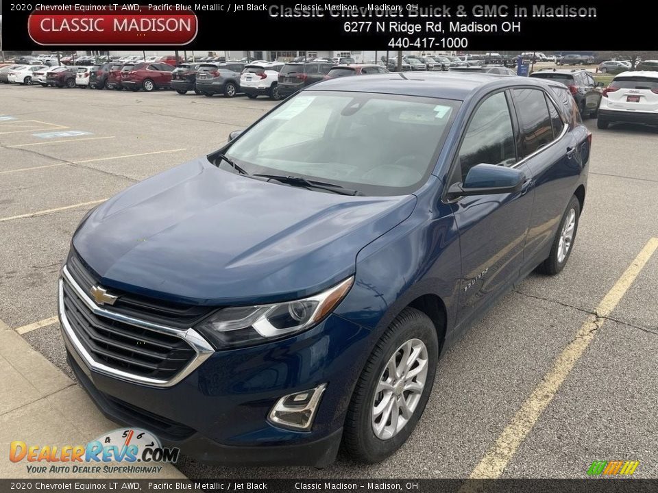 2020 Chevrolet Equinox LT AWD Pacific Blue Metallic / Jet Black Photo #1