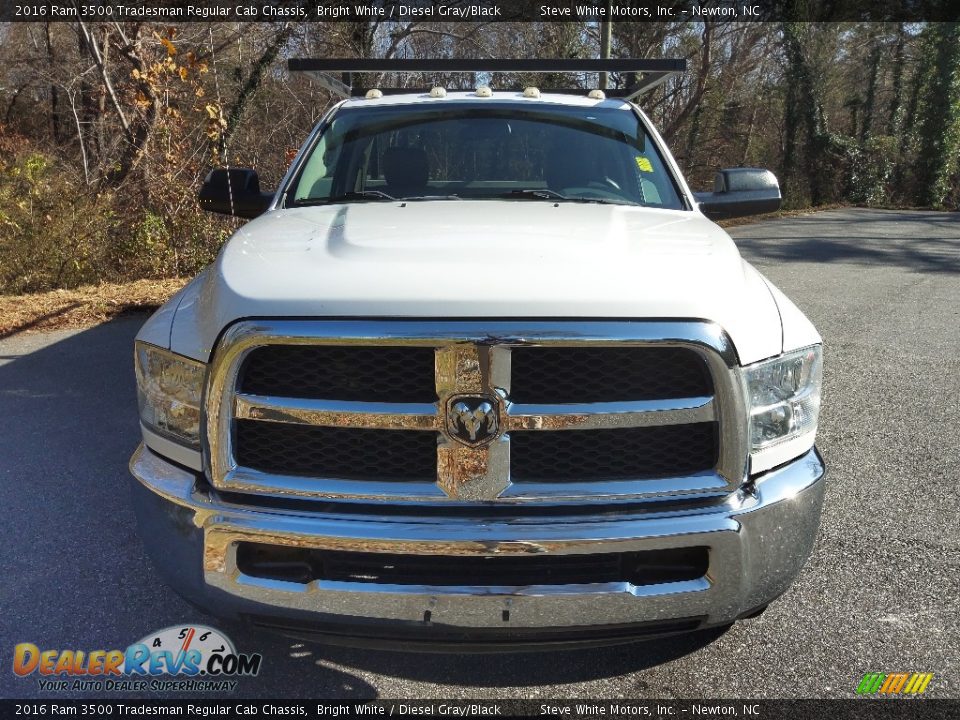 2016 Ram 3500 Tradesman Regular Cab Chassis Bright White / Diesel Gray/Black Photo #3