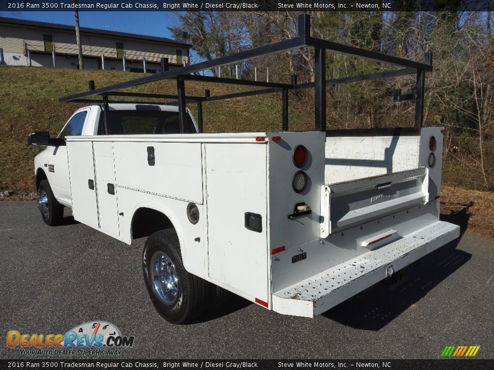 2016 Ram 3500 Tradesman Regular Cab Chassis Bright White / Diesel Gray/Black Photo #10