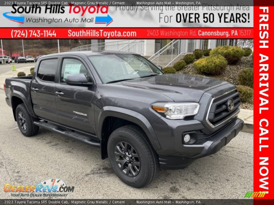 2023 Toyota Tacoma SR5 Double Cab Magnetic Gray Metallic / Cement Photo #1