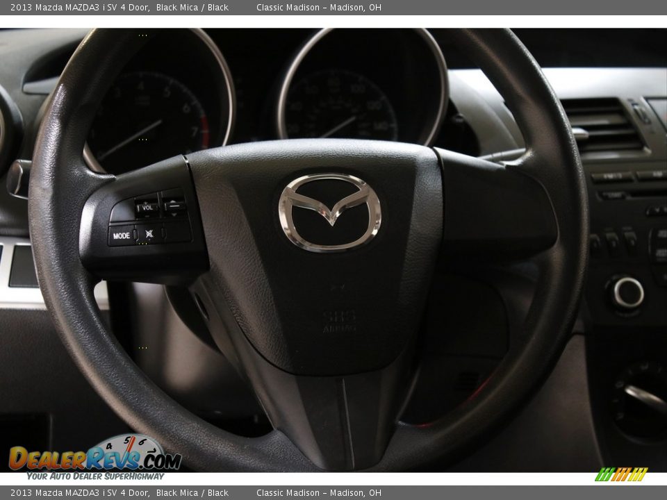 2013 Mazda MAZDA3 i SV 4 Door Black Mica / Black Photo #7