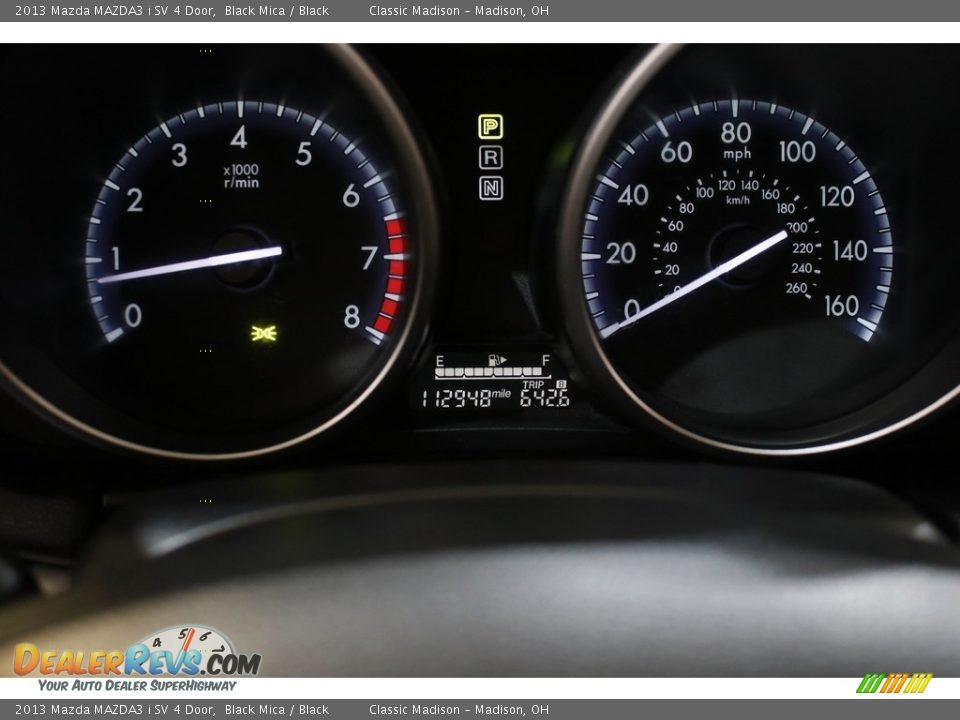 2013 Mazda MAZDA3 i SV 4 Door Black Mica / Black Photo #8