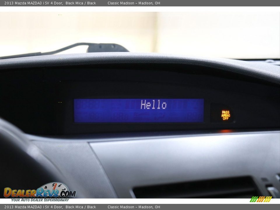 2013 Mazda MAZDA3 i SV 4 Door Black Mica / Black Photo #10