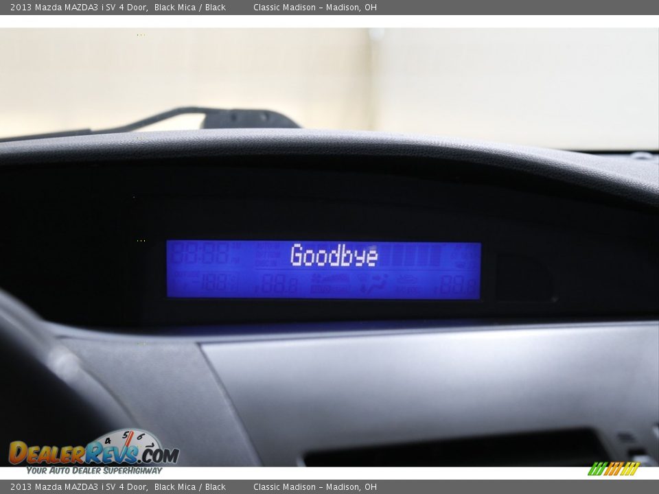 2013 Mazda MAZDA3 i SV 4 Door Black Mica / Black Photo #12