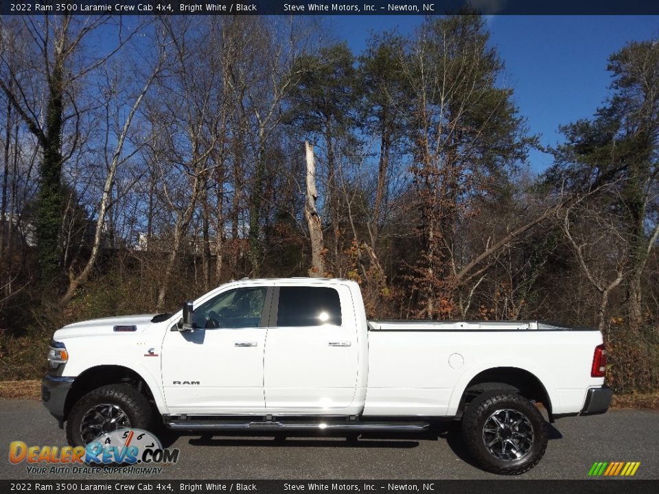 2022 Ram 3500 Laramie Crew Cab 4x4 Bright White / Black Photo #1