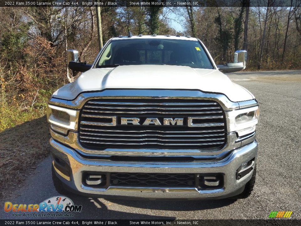 2022 Ram 3500 Laramie Crew Cab 4x4 Bright White / Black Photo #3