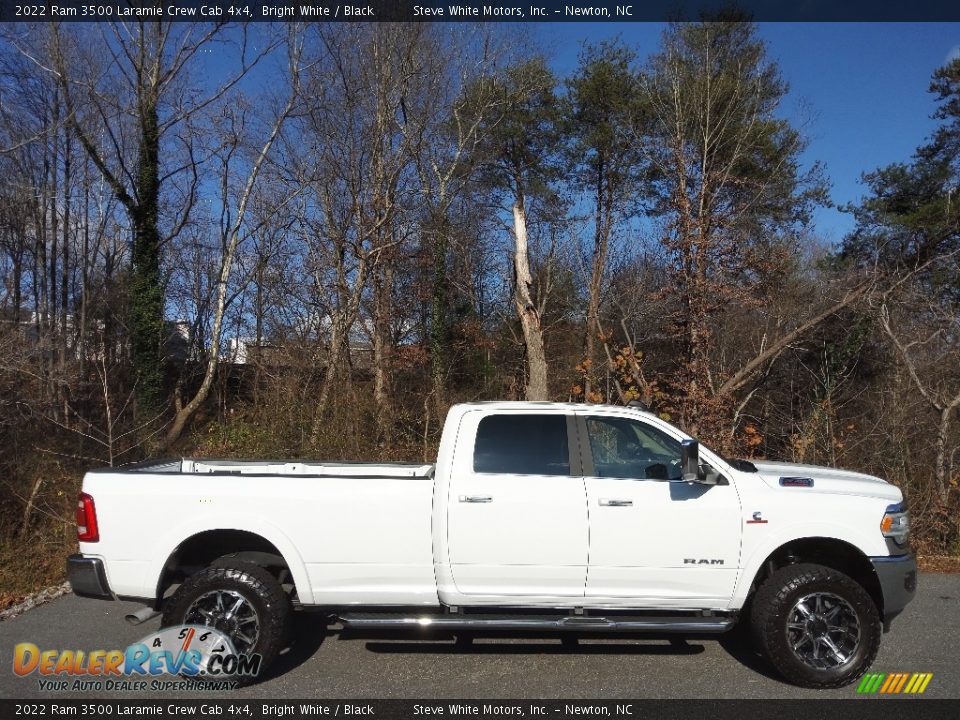 2022 Ram 3500 Laramie Crew Cab 4x4 Bright White / Black Photo #5