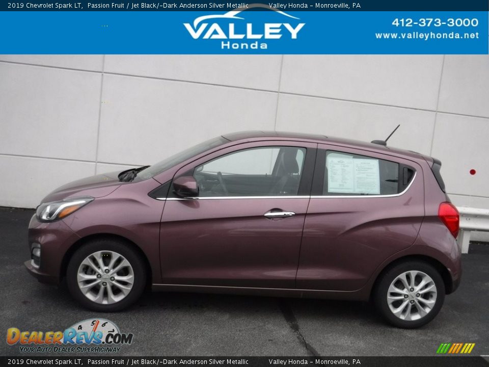 2019 Chevrolet Spark LT Passion Fruit / Jet Black/­Dark Anderson Silver Metallic Photo #2