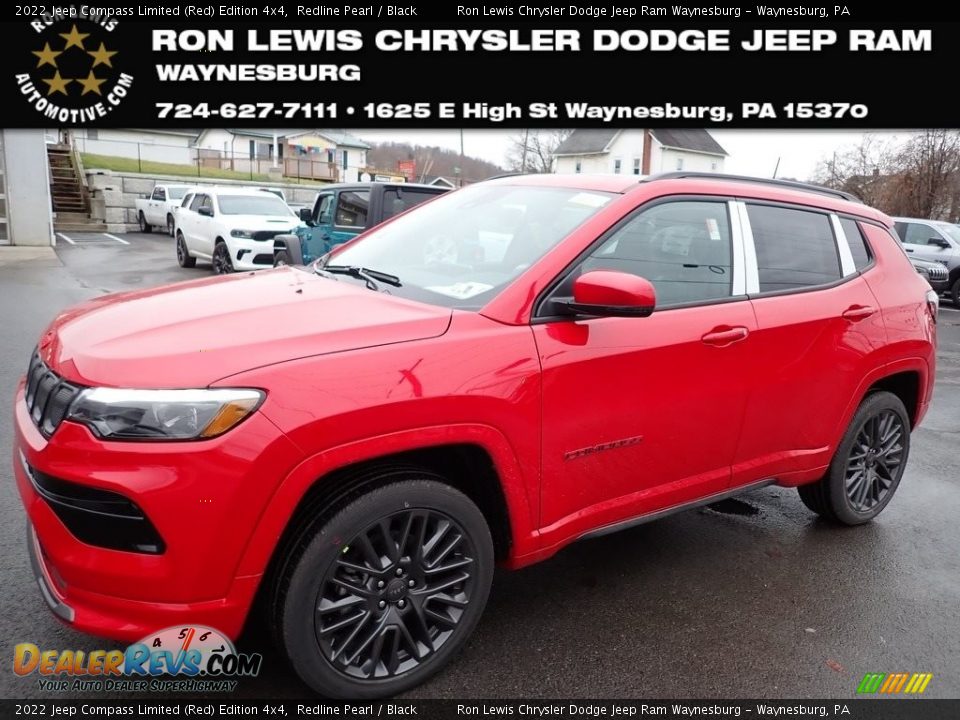 2022 Jeep Compass Limited (Red) Edition 4x4 Redline Pearl / Black Photo #1