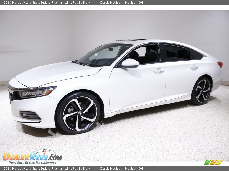 2020 Honda Accord Sport Sedan Platinum White Pearl / Black Photo #3