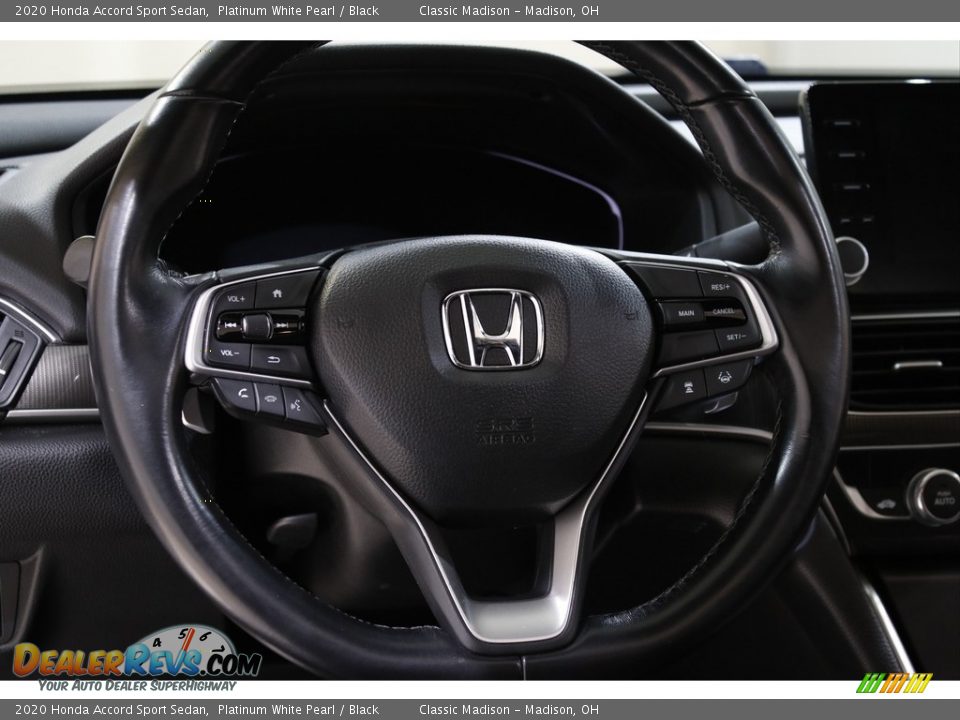 2020 Honda Accord Sport Sedan Platinum White Pearl / Black Photo #7