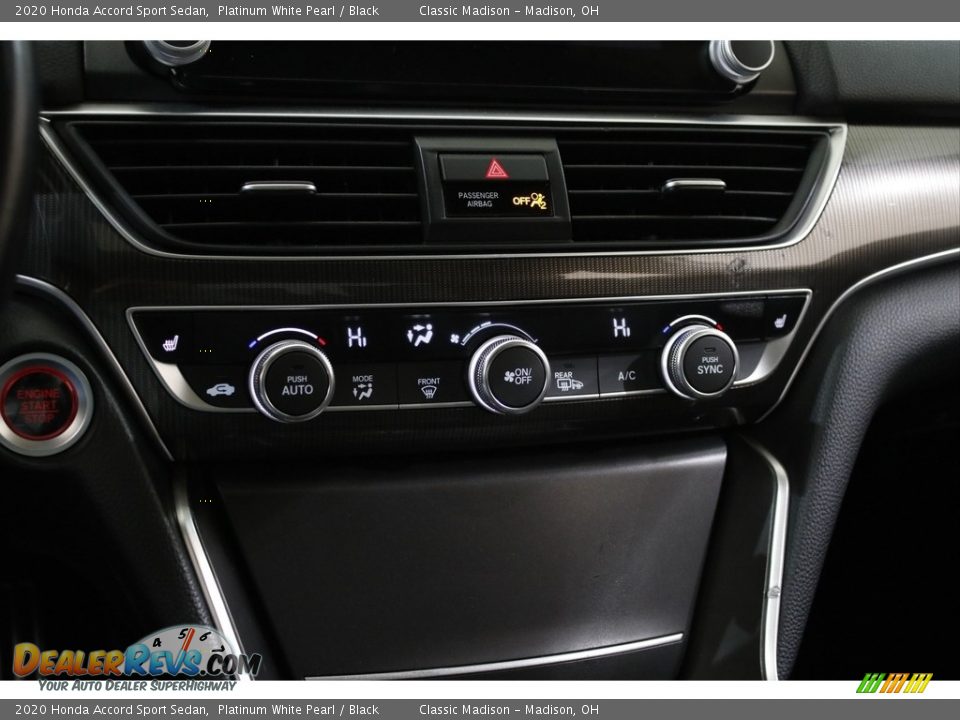 2020 Honda Accord Sport Sedan Platinum White Pearl / Black Photo #13