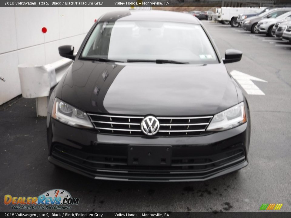 2018 Volkswagen Jetta S Black / Black/Palladium Gray Photo #4