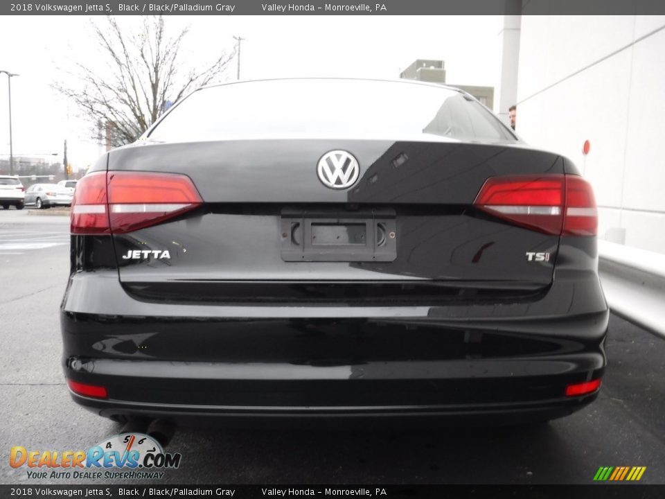 2018 Volkswagen Jetta S Black / Black/Palladium Gray Photo #7