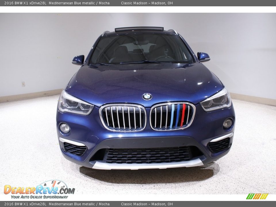 2016 BMW X1 xDrive28i Mediterranean Blue metallic / Mocha Photo #2