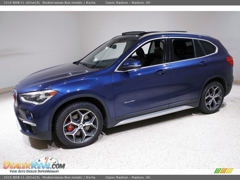 2016 BMW X1 xDrive28i Mediterranean Blue metallic / Mocha Photo #3