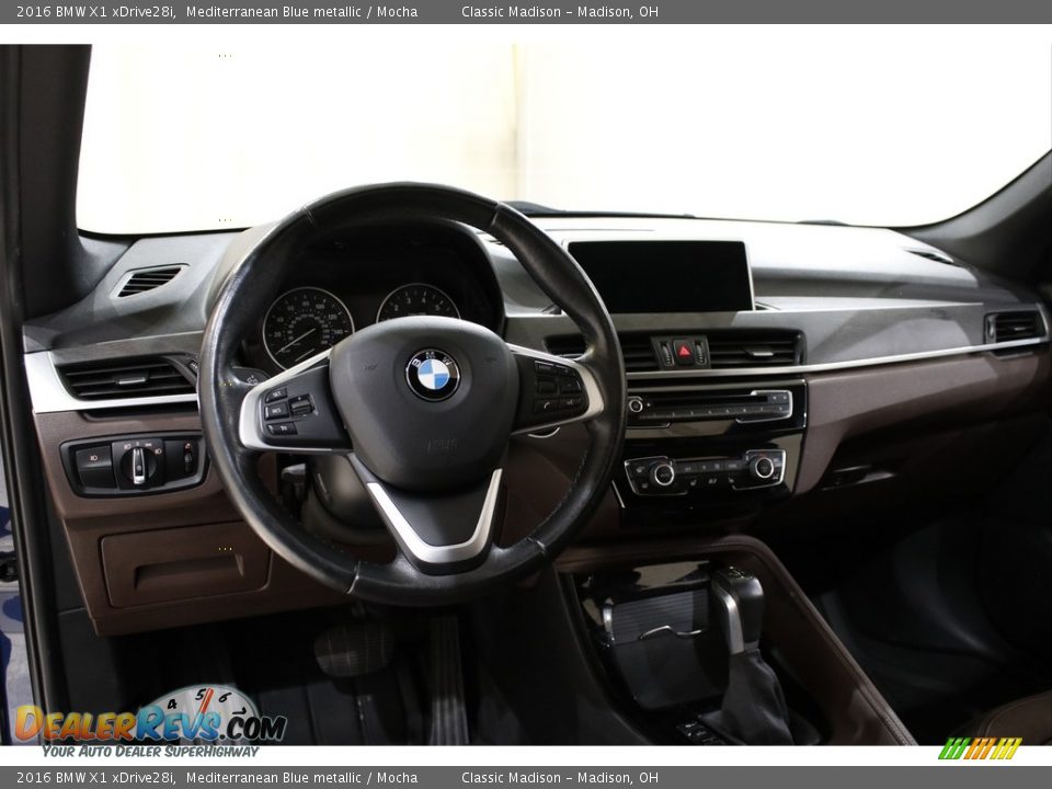 2016 BMW X1 xDrive28i Mediterranean Blue metallic / Mocha Photo #6