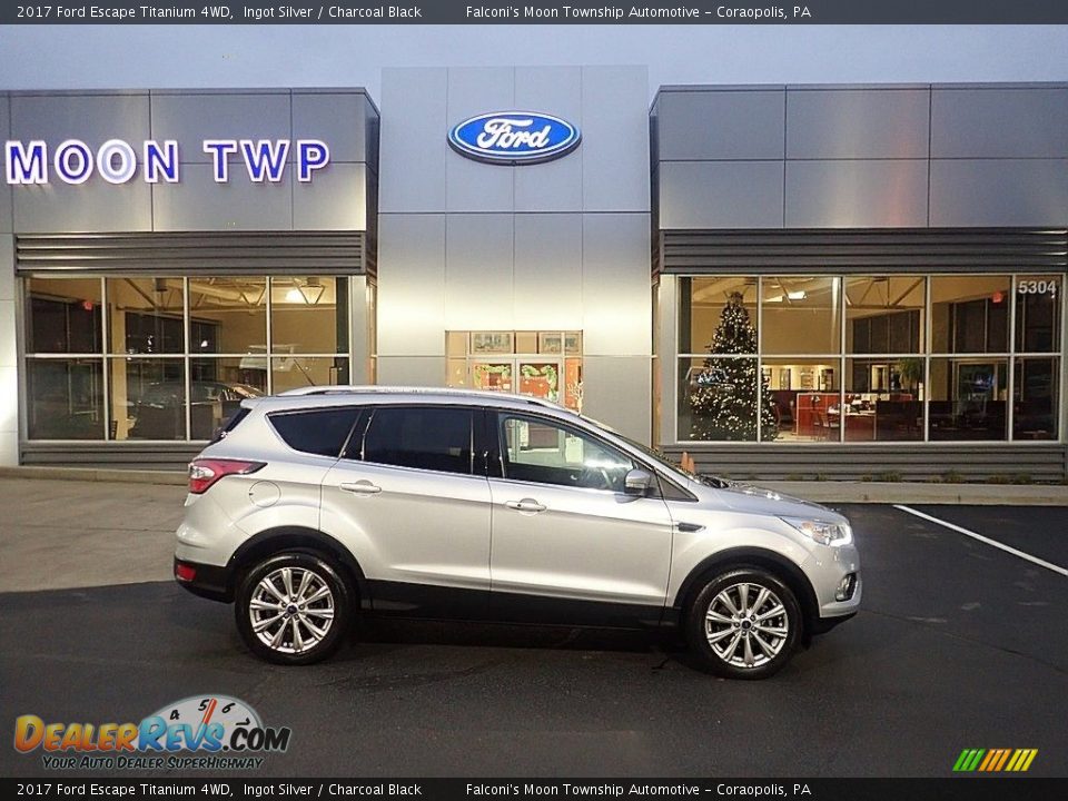 2017 Ford Escape Titanium 4WD Ingot Silver / Charcoal Black Photo #1